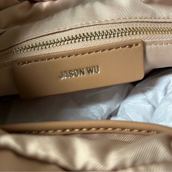 JASON WU Fay Bubbled Small Baguette Top Handle Handbag in Vegan Leather - Picture 7 of 9